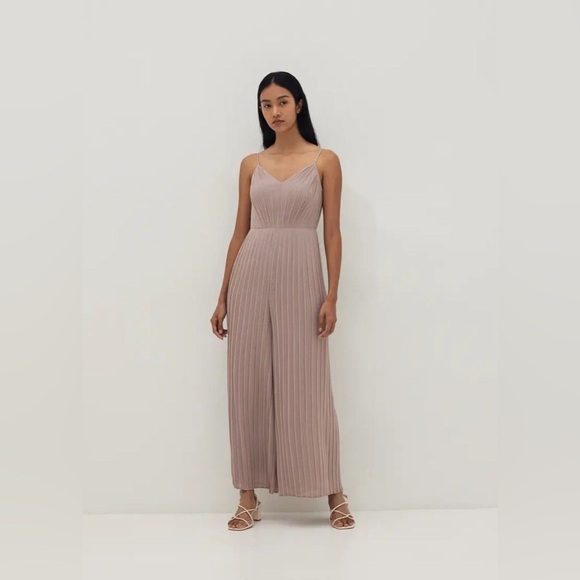 Love Bonito Marlene Straight Leg Pleated Jumpsuit | Wedding, Cocktail | NWT | S - Picture 6 of 12